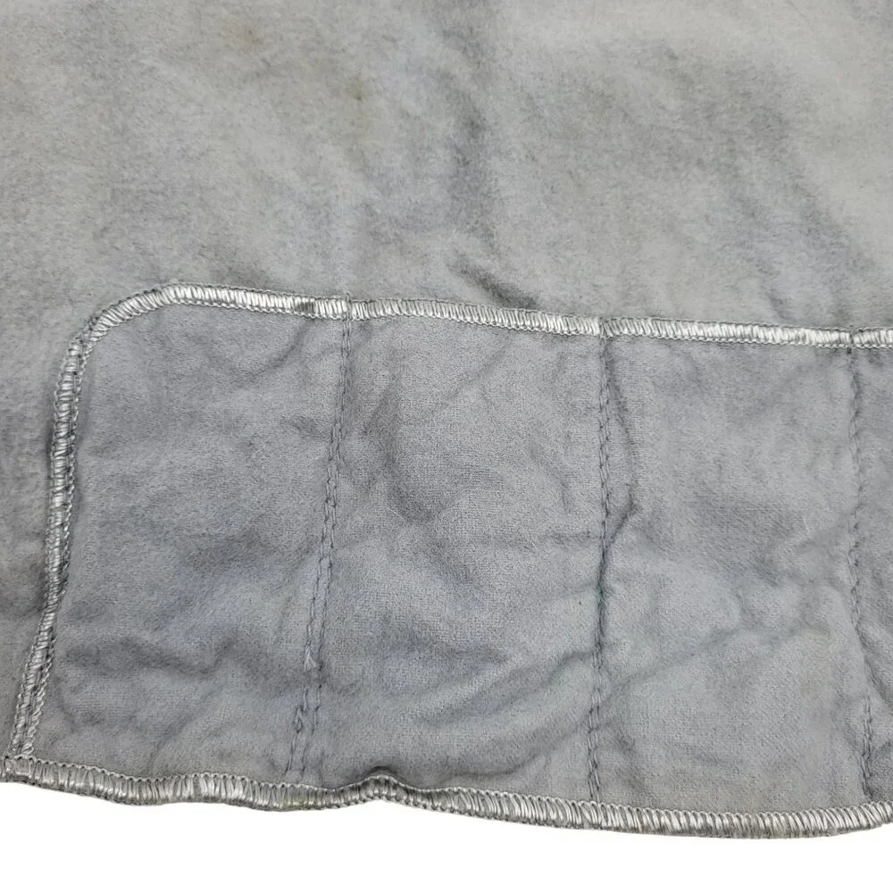 Vintage Silverware Cutlery Fabric Storage Roll Bag Holder Set of 2 Gray